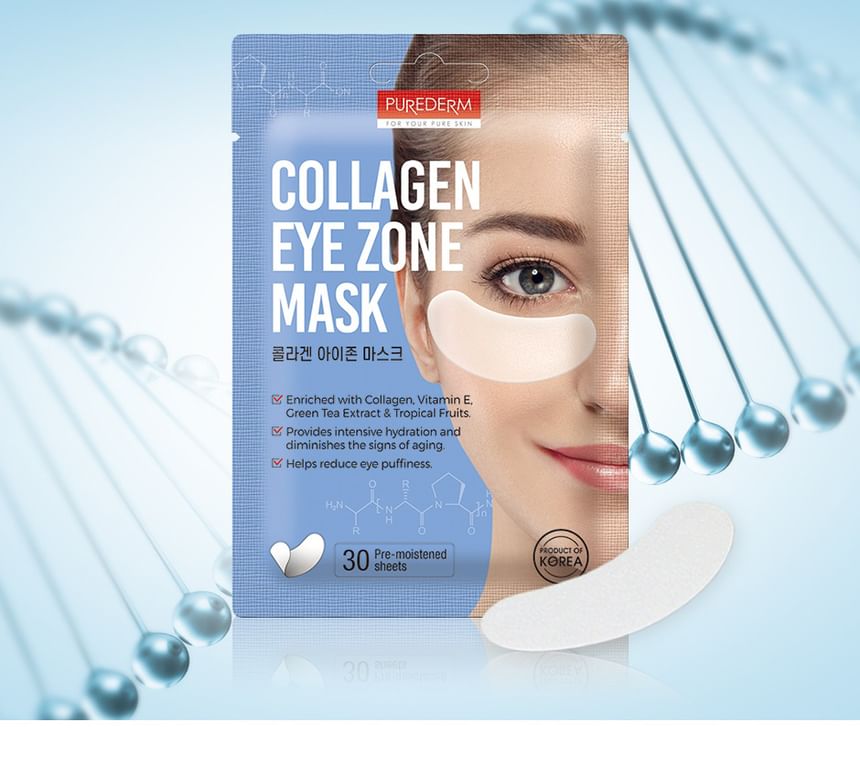 PUREDERM - Collageen Oogmasker 30 stuks