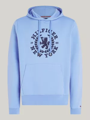 Moletom com capuz oversized com logo Crest