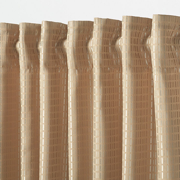 Rideau GoodHome Mandlay naturel l.140 x H.260 cm