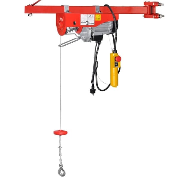 vidaXL Elektrisk vinsj 1000 W 200/400 kg