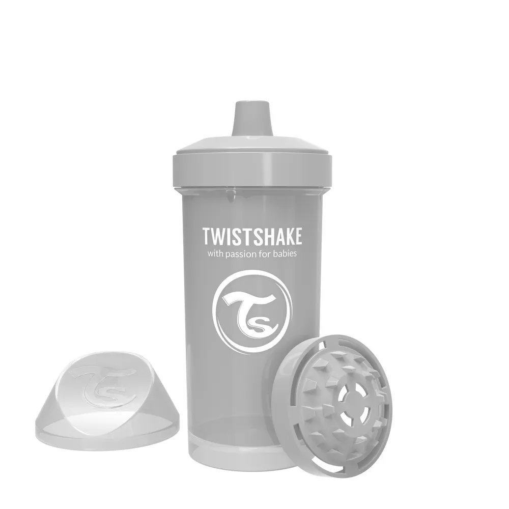 Twistshake Kids Cup 12 mdr  360 ml - Grå