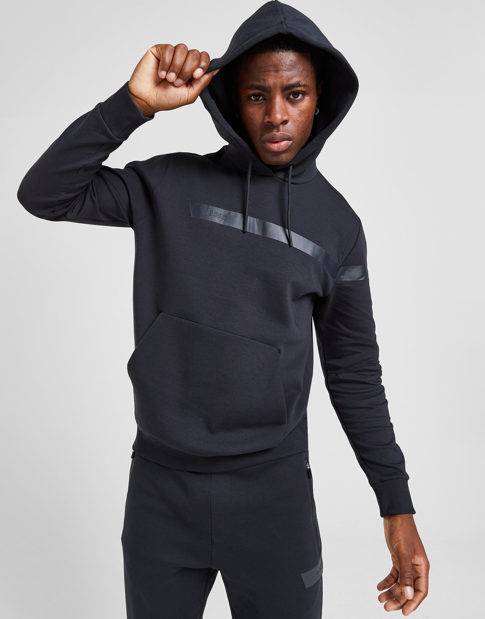 BOSS Sweat à Capuche Stripe Homme