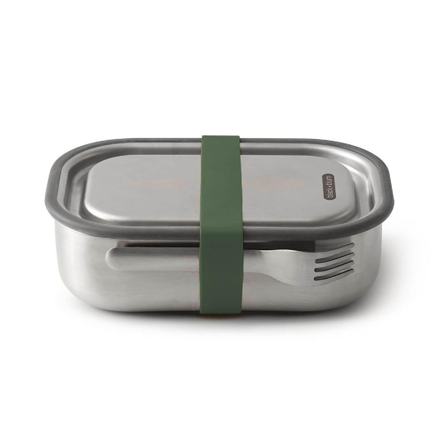 Black   Blum Edelstahl-Lunchbox Black Blum olive