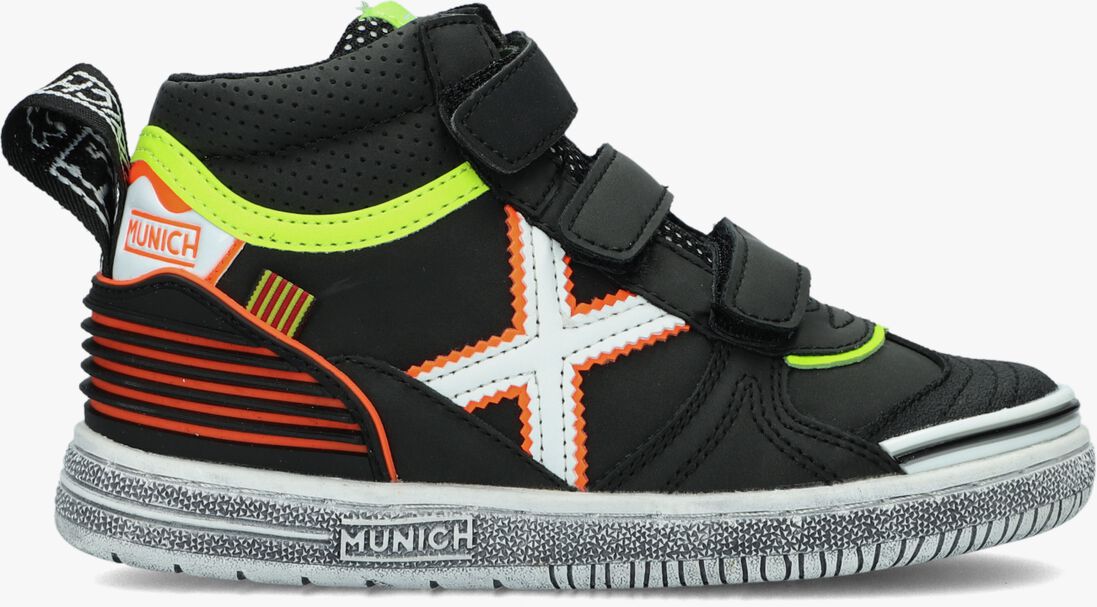 MUNICH zwarte munich hoge sneaker g3 boot velcro
