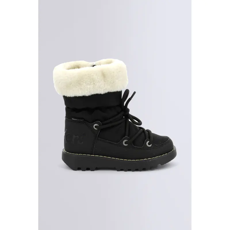 KICKNEOSNOW KID NOIR BOOTS Textile Fille