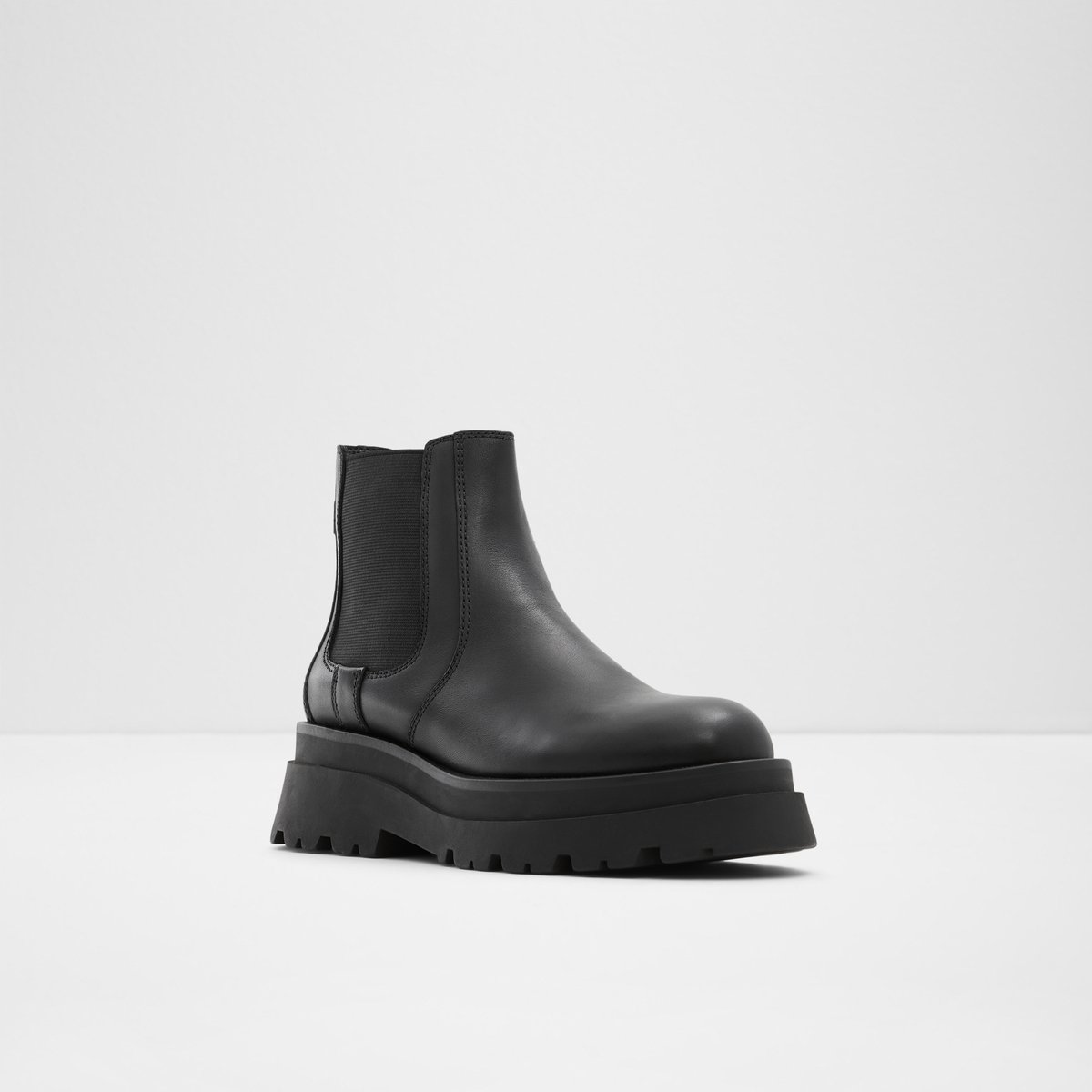 Stompd Black Leather Smooth Women Casual boots