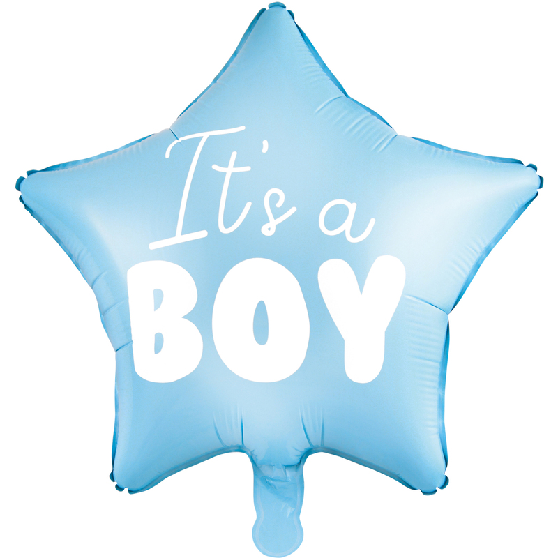 Partydeco Folienballon It's a boy, hellblau