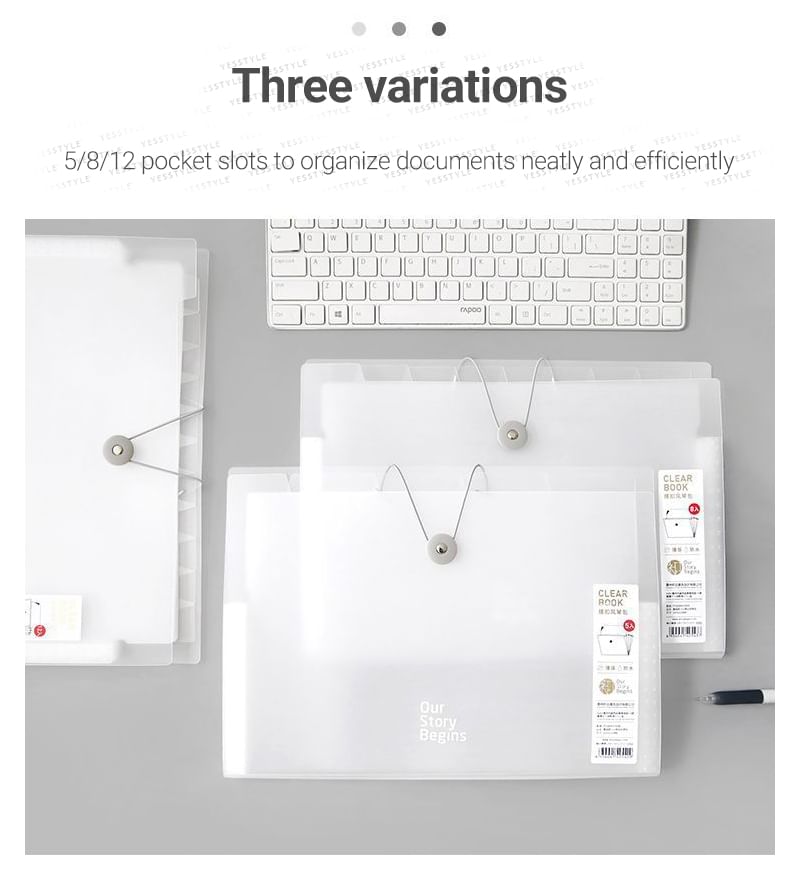 Schattige essentials - A4 uitvouwbare documentenmap