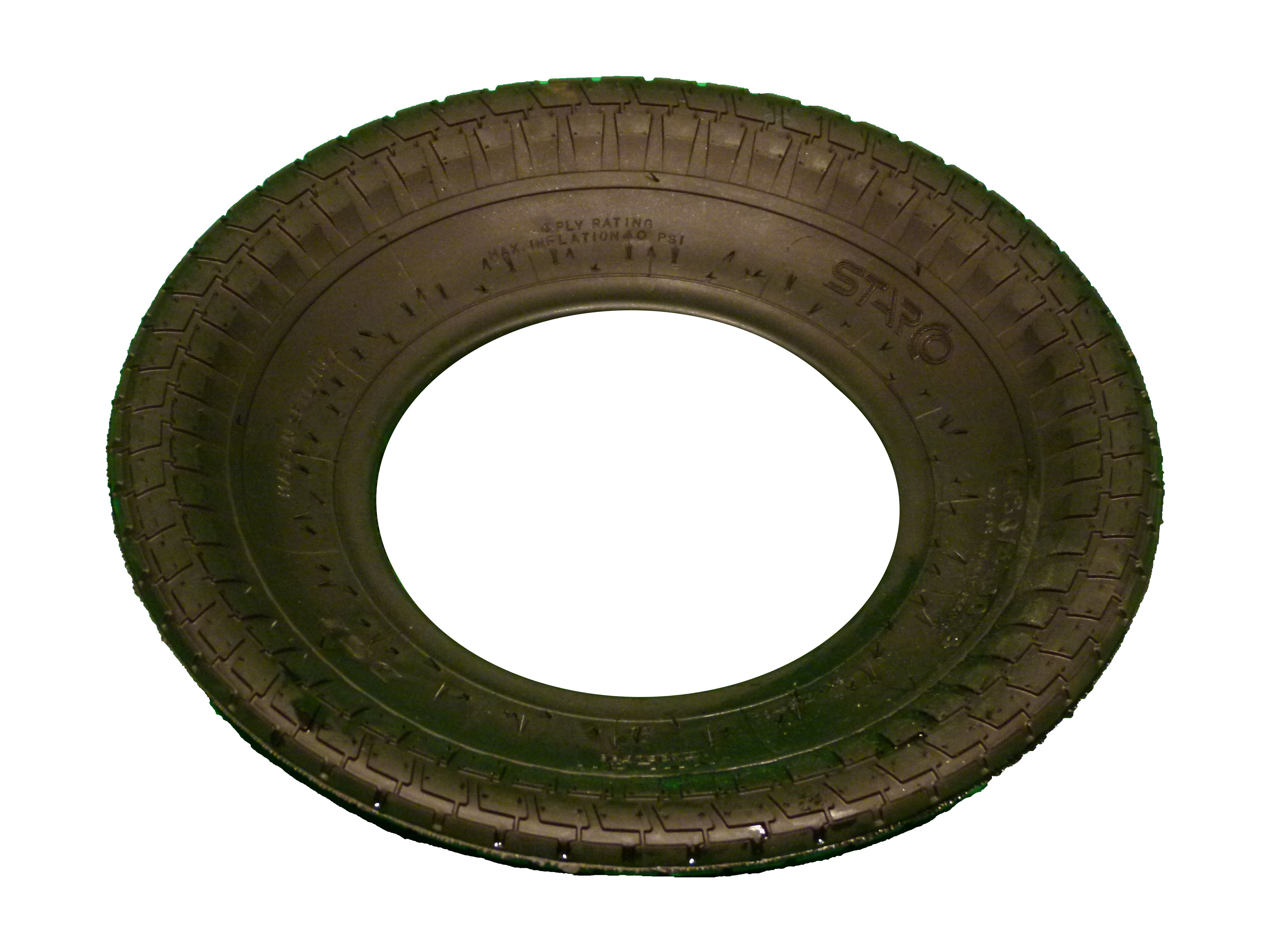 FORT - Buitenband 4ply Kruiwagen - Zwart