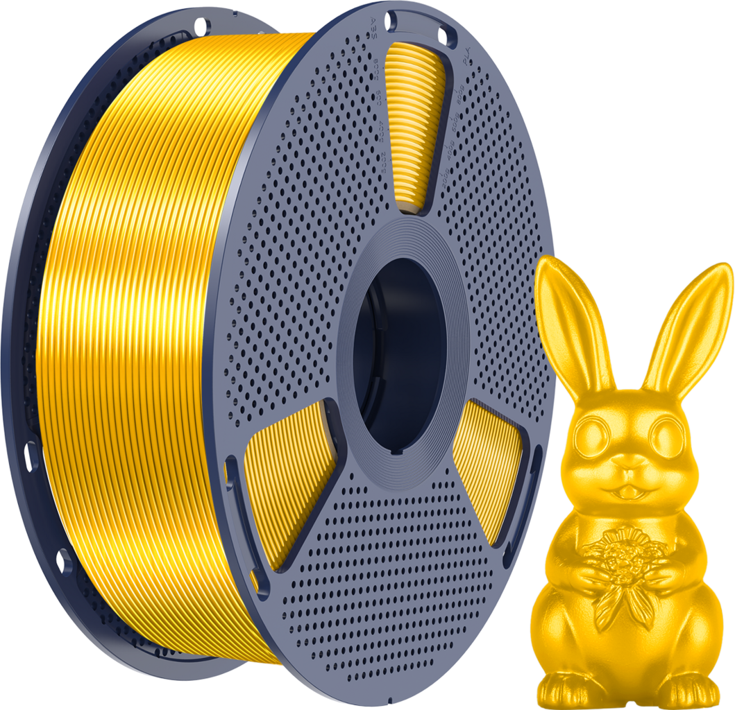 SUNLU  Silk PLA+ Light Gold, 1,75 mm / 1000 g    PLA Material mit glänzendem Finish