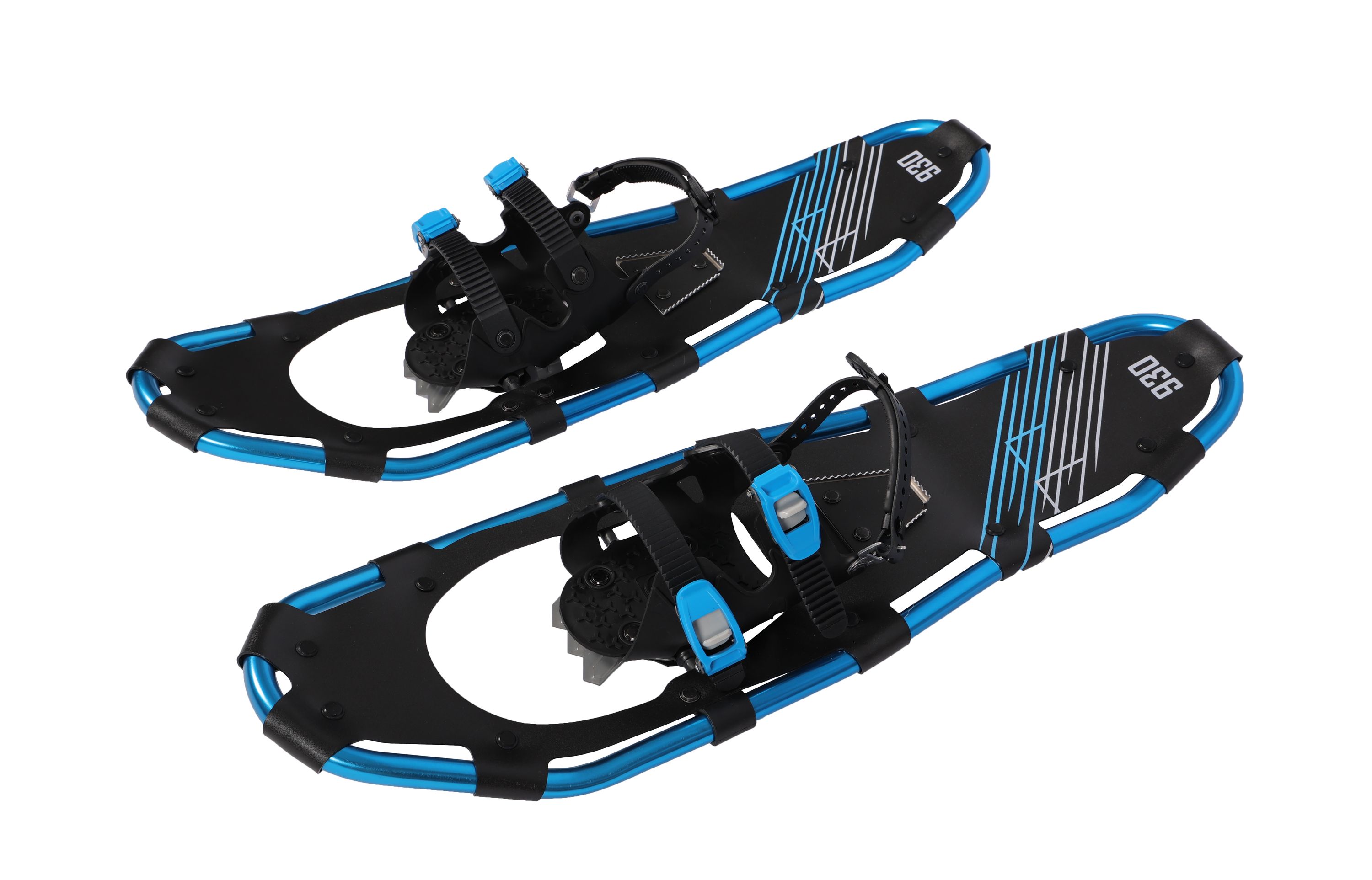 Schneeschuhe MAXI blau mit Stöcken