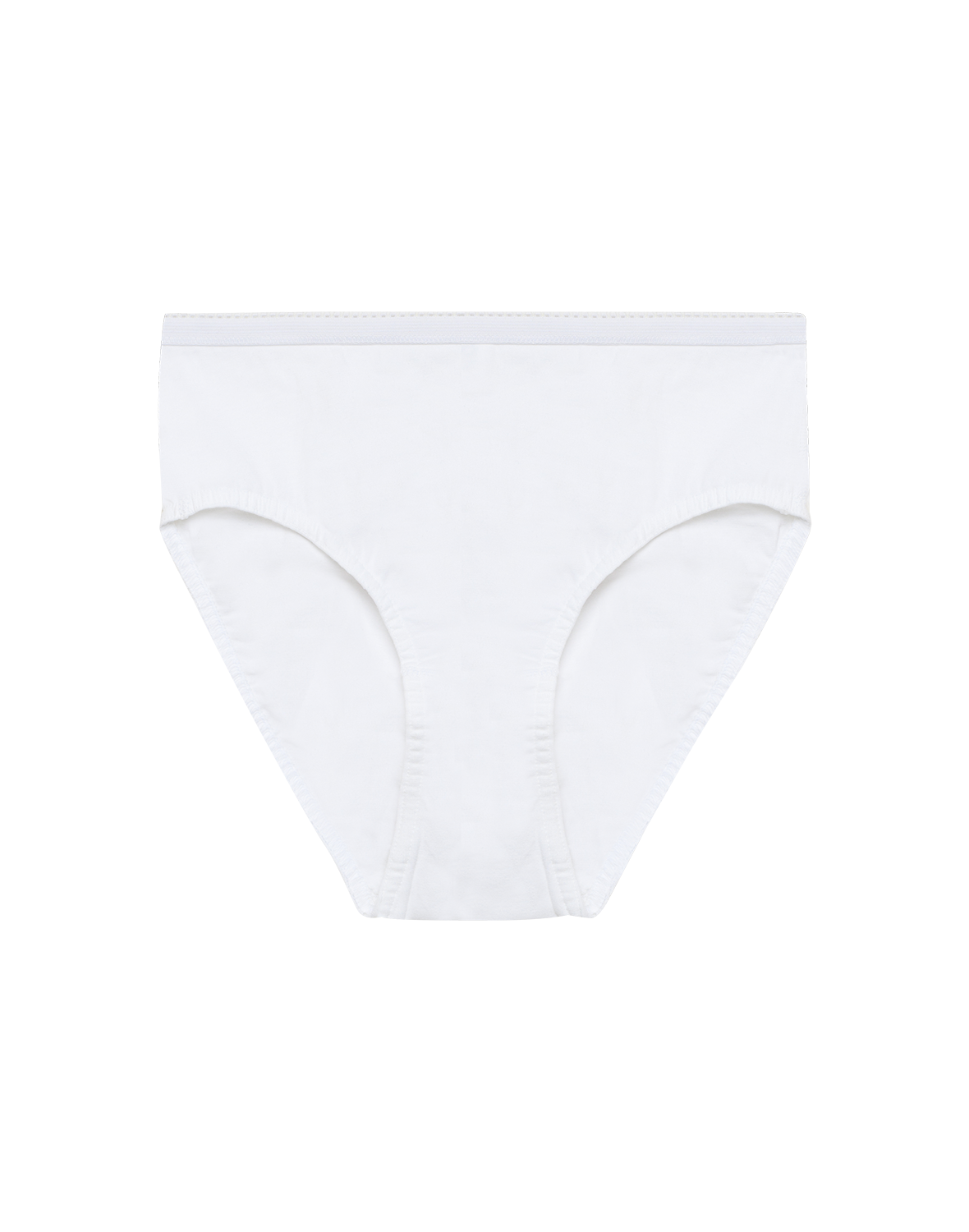 Midi-slips van katoen voor dames in Wit
