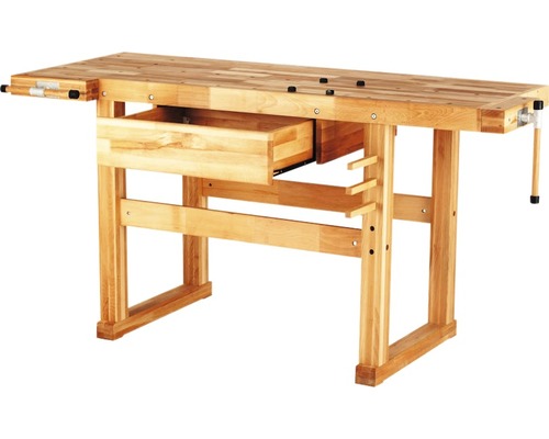 Werkbank van beukenhout, 1600x870x600 mm