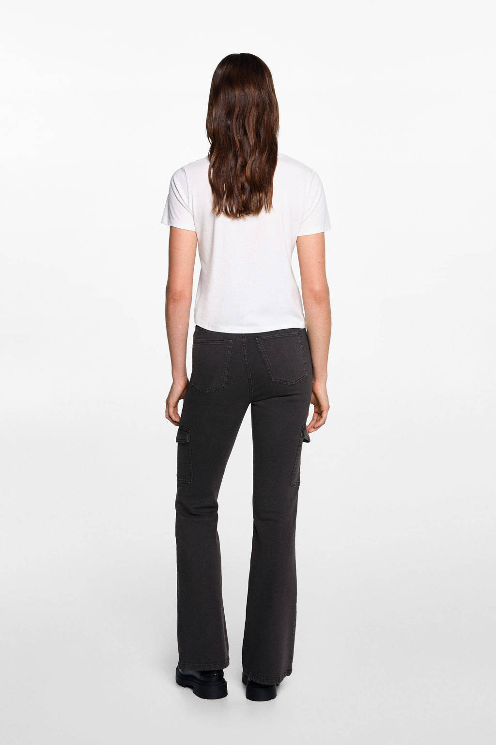 MANGO TEEN flared jeans changeant grijs