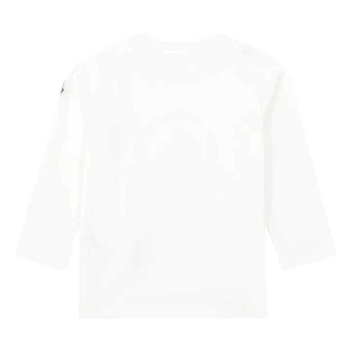 Moncler T-shirt Manches Longues Logo | Ecru