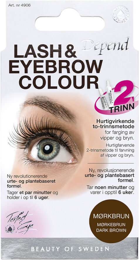 Depend Lash/eyebrow col. Dark brown