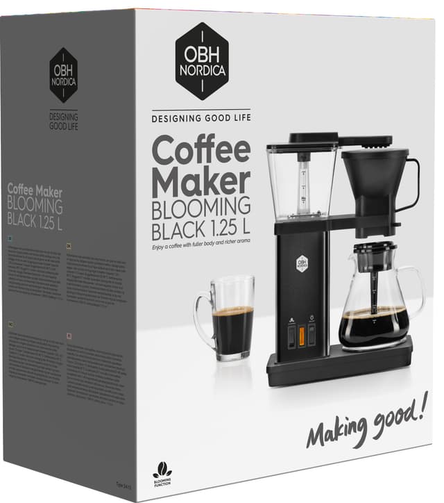 OBH Nordica Blooming kaffemaskine 3000000992 (sort)