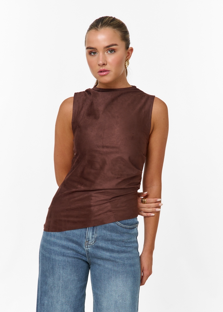 Manouk top choco bruin