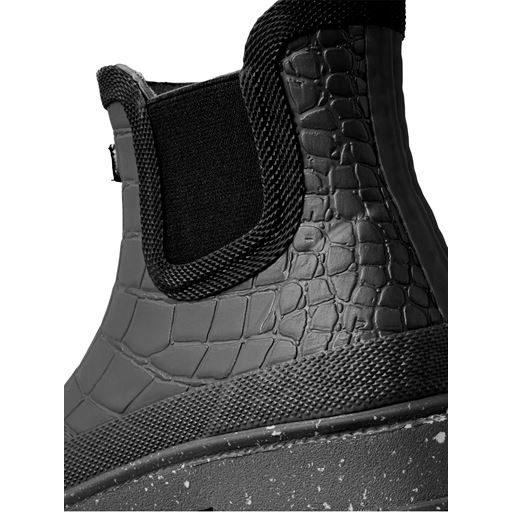 Woden Liv Croco Waterproof Støvler, Black, 39