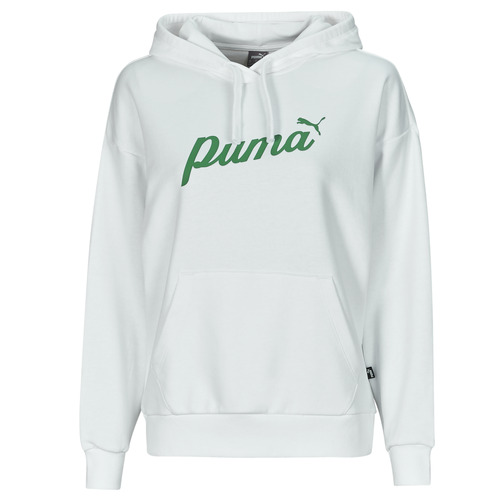 Puma - ESS+ BLOSSOM SCRIPT HOODIE TR - Blanc
