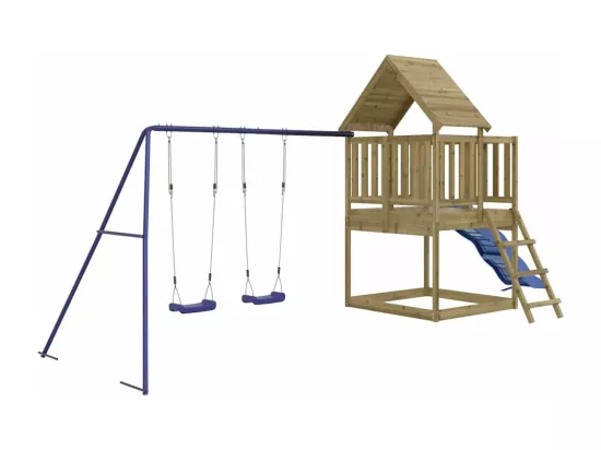 Aire de jeux d'extérieur bois de pin imprégné