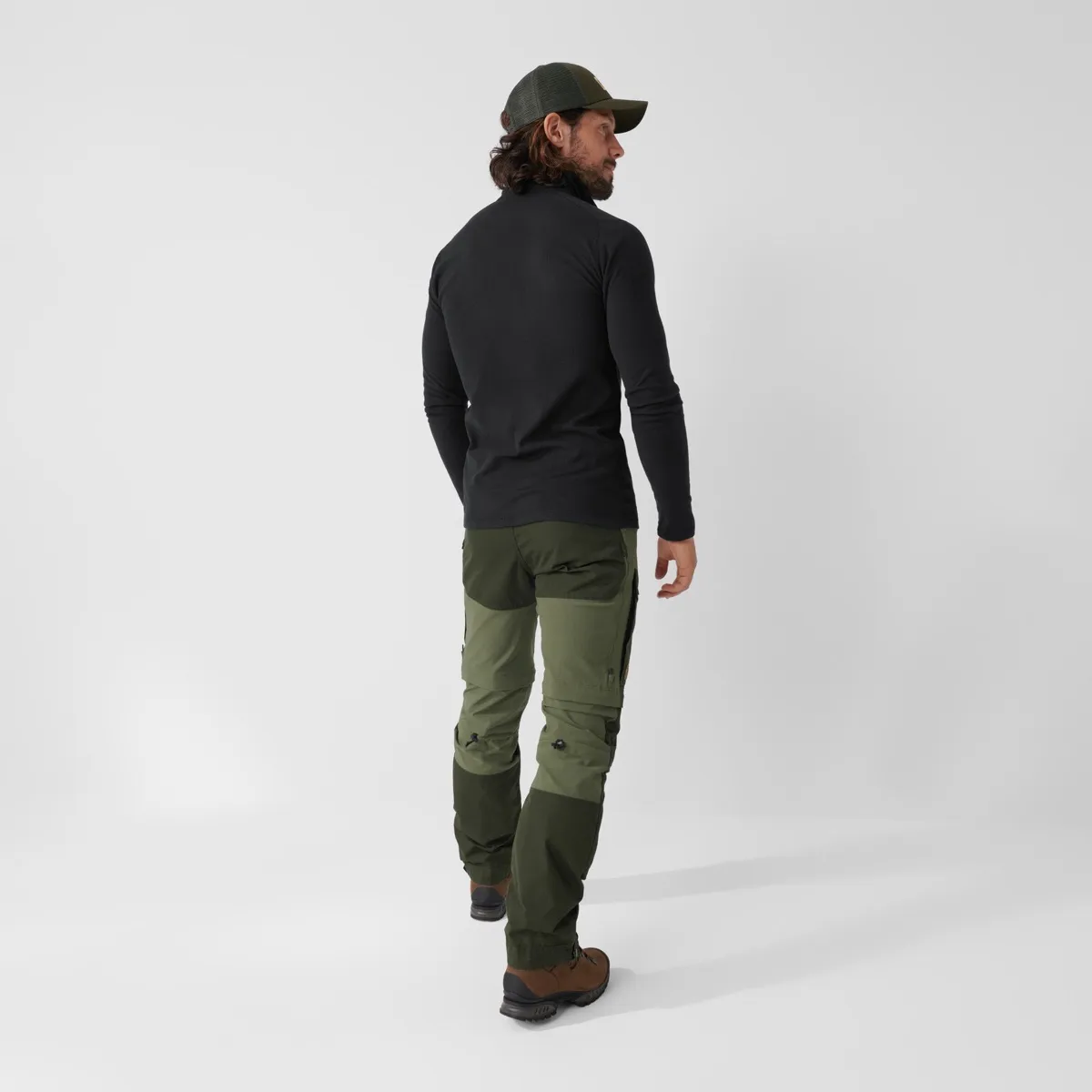 Fjällräven Men's Keb Gaiter Trousers Long Black/Stone Grey