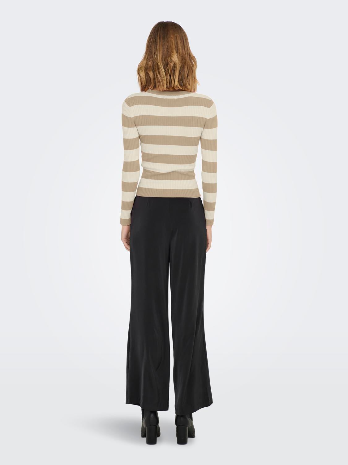 JDYPLUM Strickpullover Humus