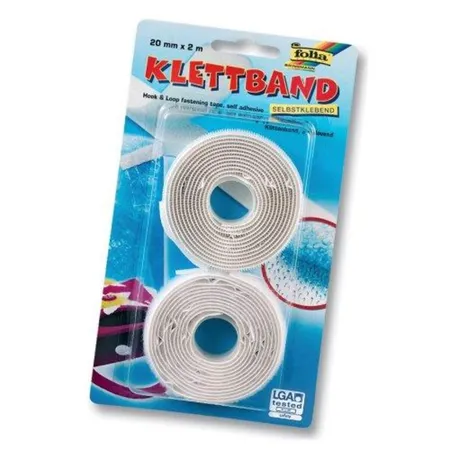 Folia 2302 Klettband selbstklebend 20mm x 2m
