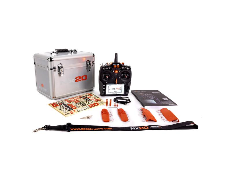 Spektrum Fernsteuerung NX20 DSMX 20-Kanal (nur Sender) Professioneller 20 Kanal Sender für Flugmodelle