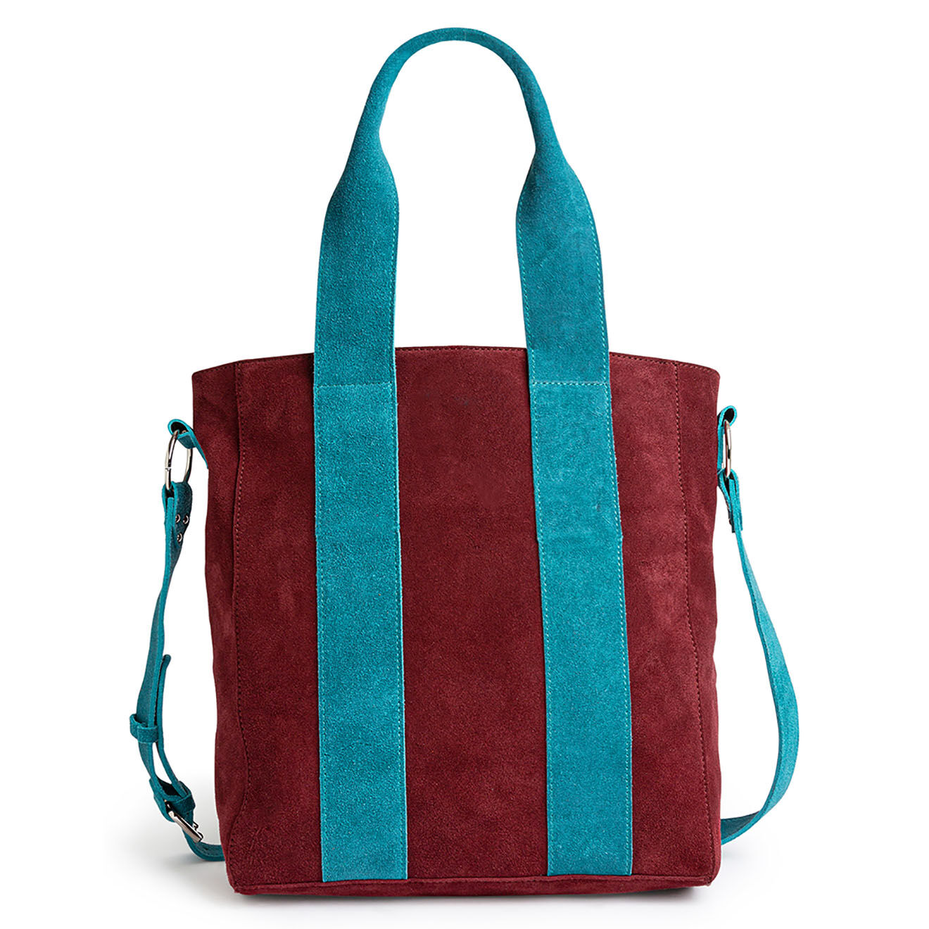 Wild Sac cabas en Cuir Pixie bordeaux - 32x28x10 cm