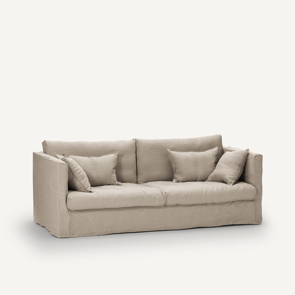 AM.PM<br>Capa de sofá em linho amassado, Camille