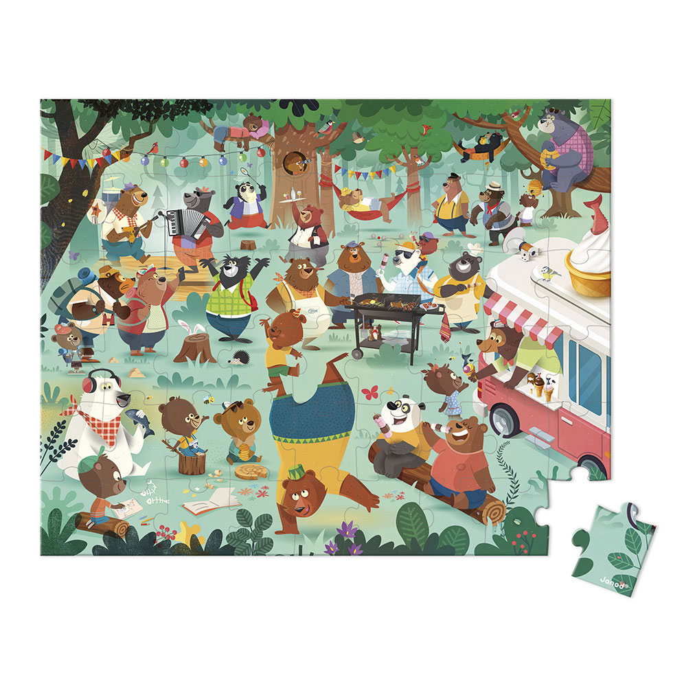 Janod Puzzel - De Berenfamilie, 54st.
