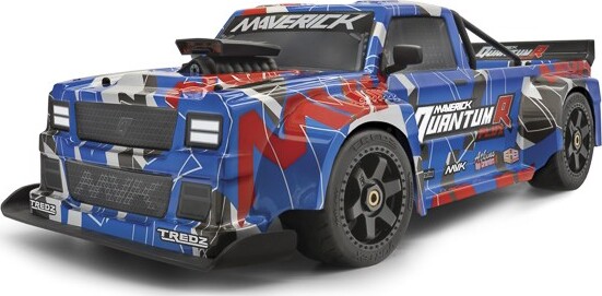 Maverick - Quantumr Flux 4S Fjernstyret Truck - 1:8 - Blå Og Rød - Mv150312