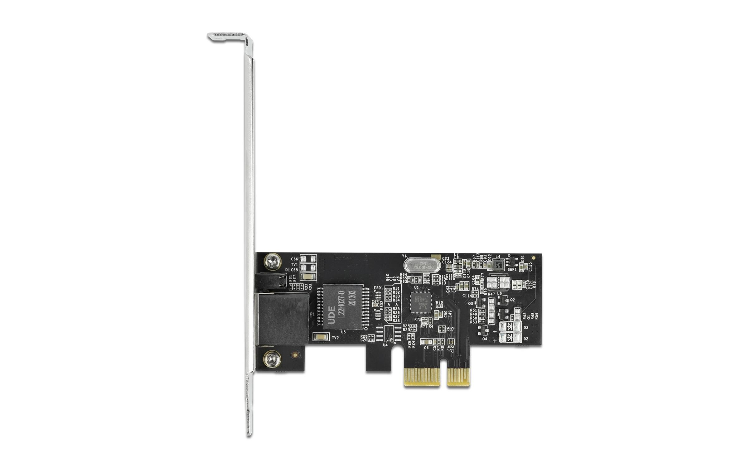 Netzwerkkarte 1x 2.5Gbps LAN, RTL8125B PCI-Express x1Delock PCI Express x1 Karte 1 x RJ45 2.5 Gigabit LAN RTL8125