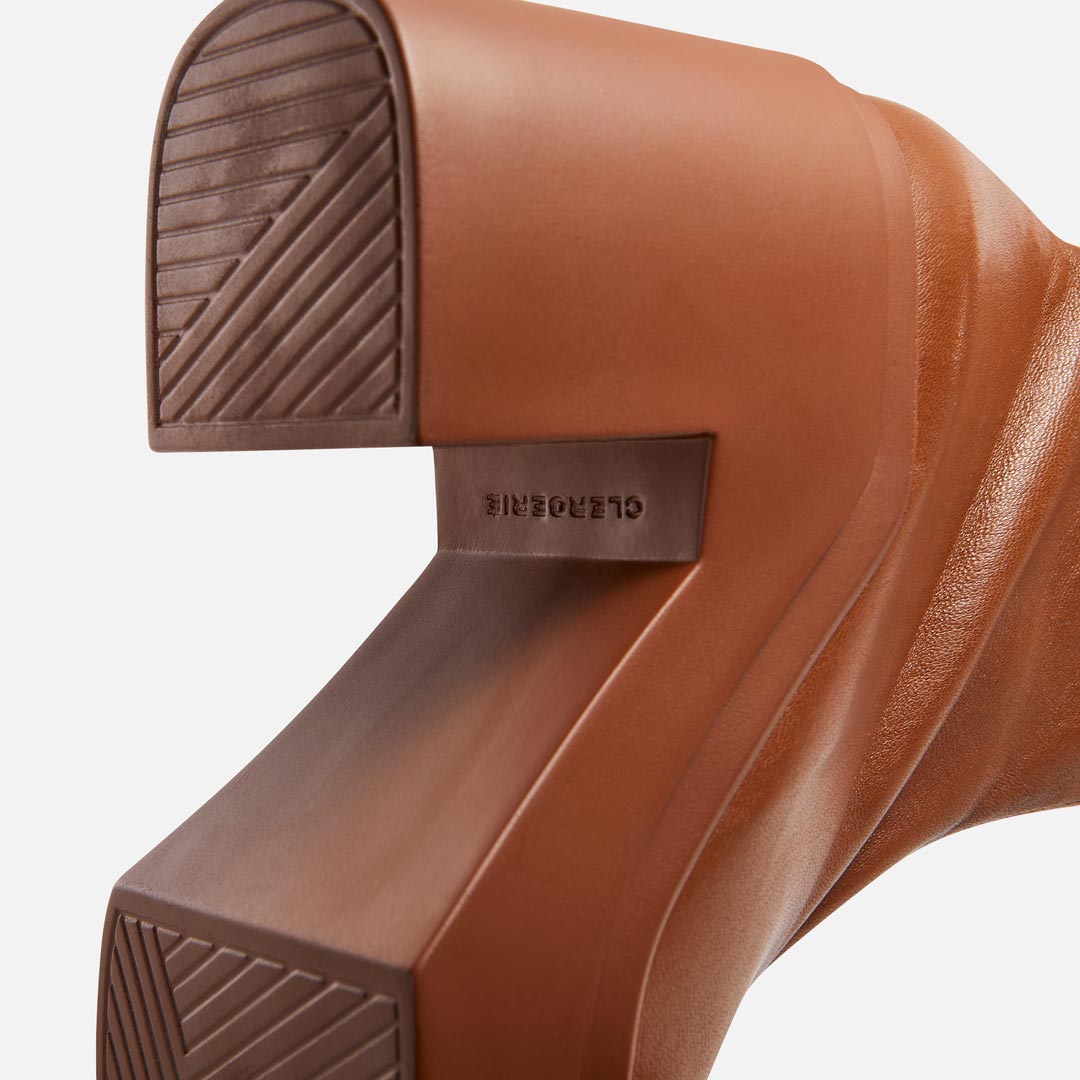 ANKLE BOOTS - NINA ankle boots, lambskin brown