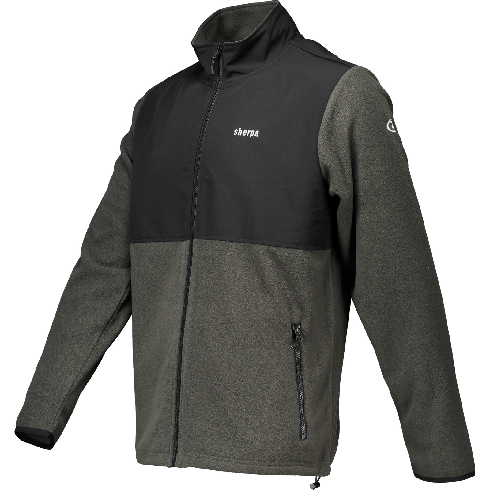 Sherpa Herren-Fleece Jacke Rahu S, olive