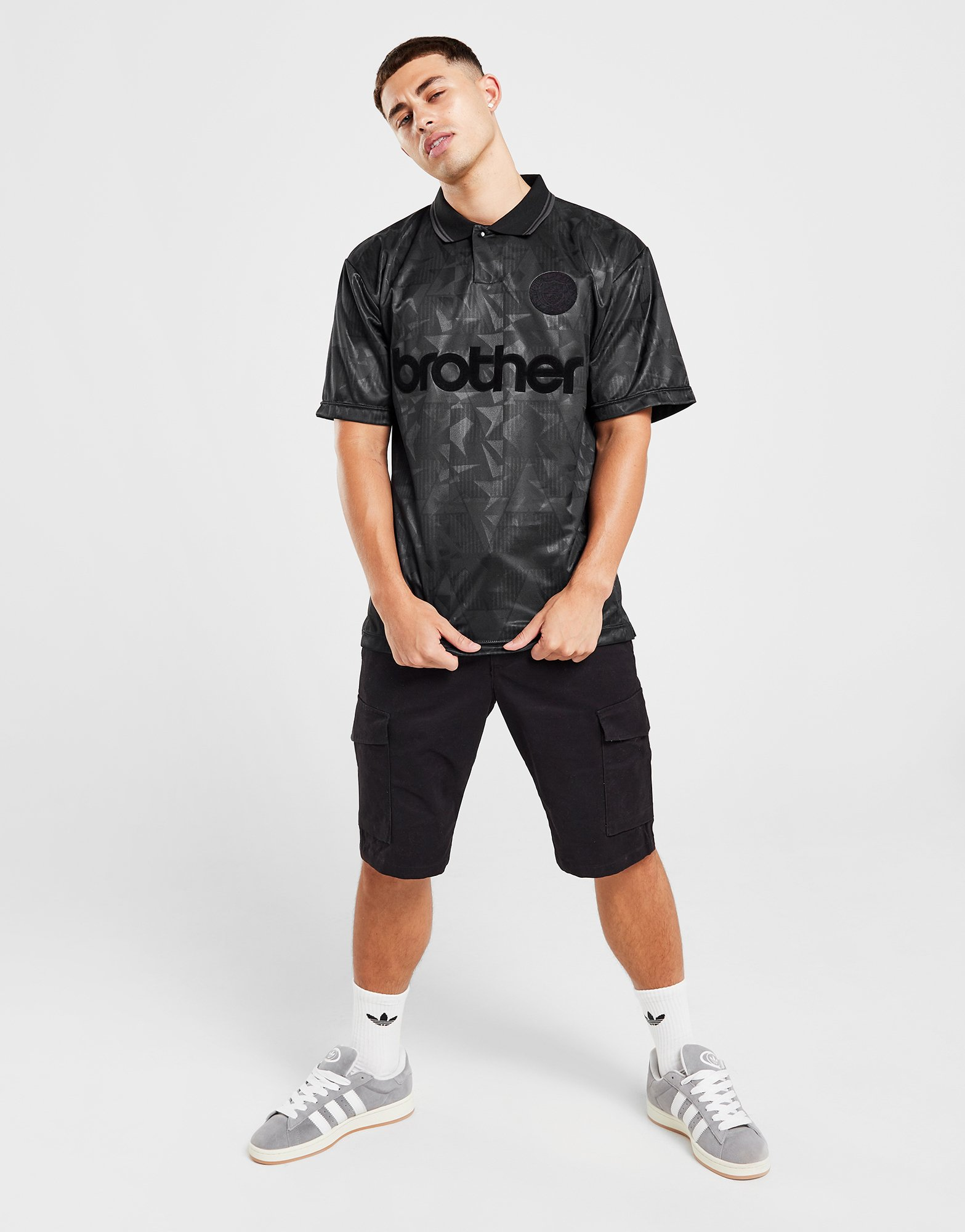 Score Draw Maillot Rétro Black Out Manchester City FC 1990