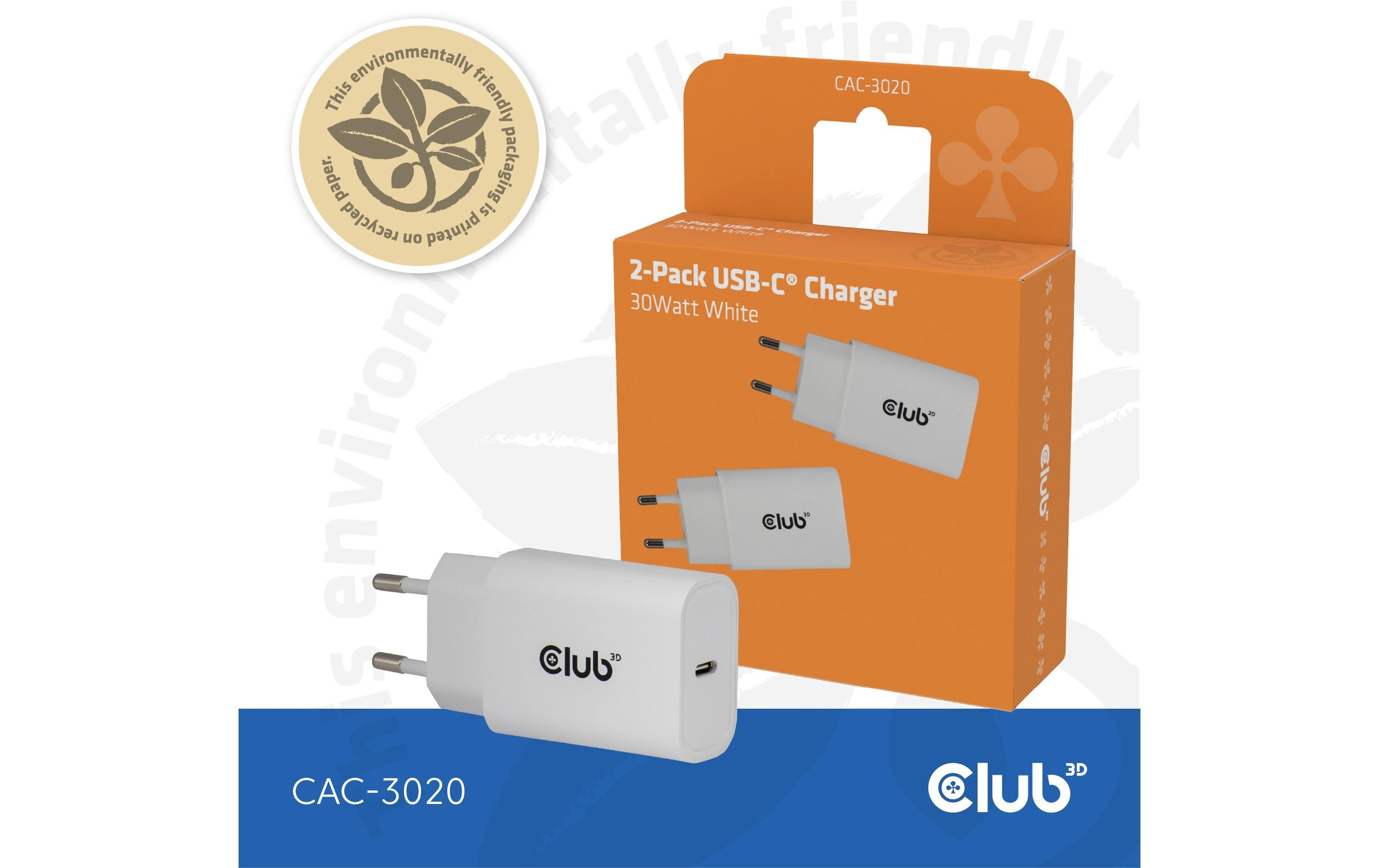 USB-Wandladegerät CAC-3020USB-Wandladegerät mit bis 30Watt Stärke
