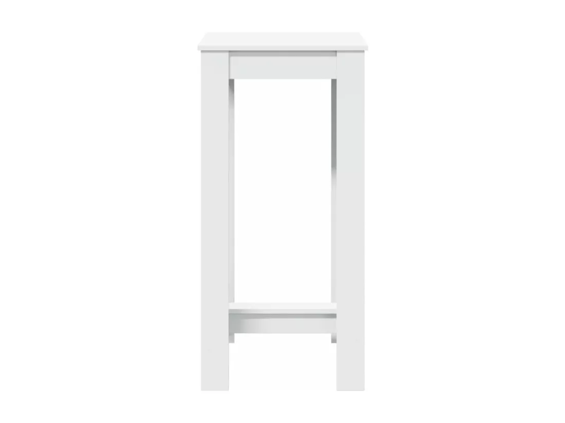 Table de bar blanc 51x50x103,5 cm bois d'ingénierie