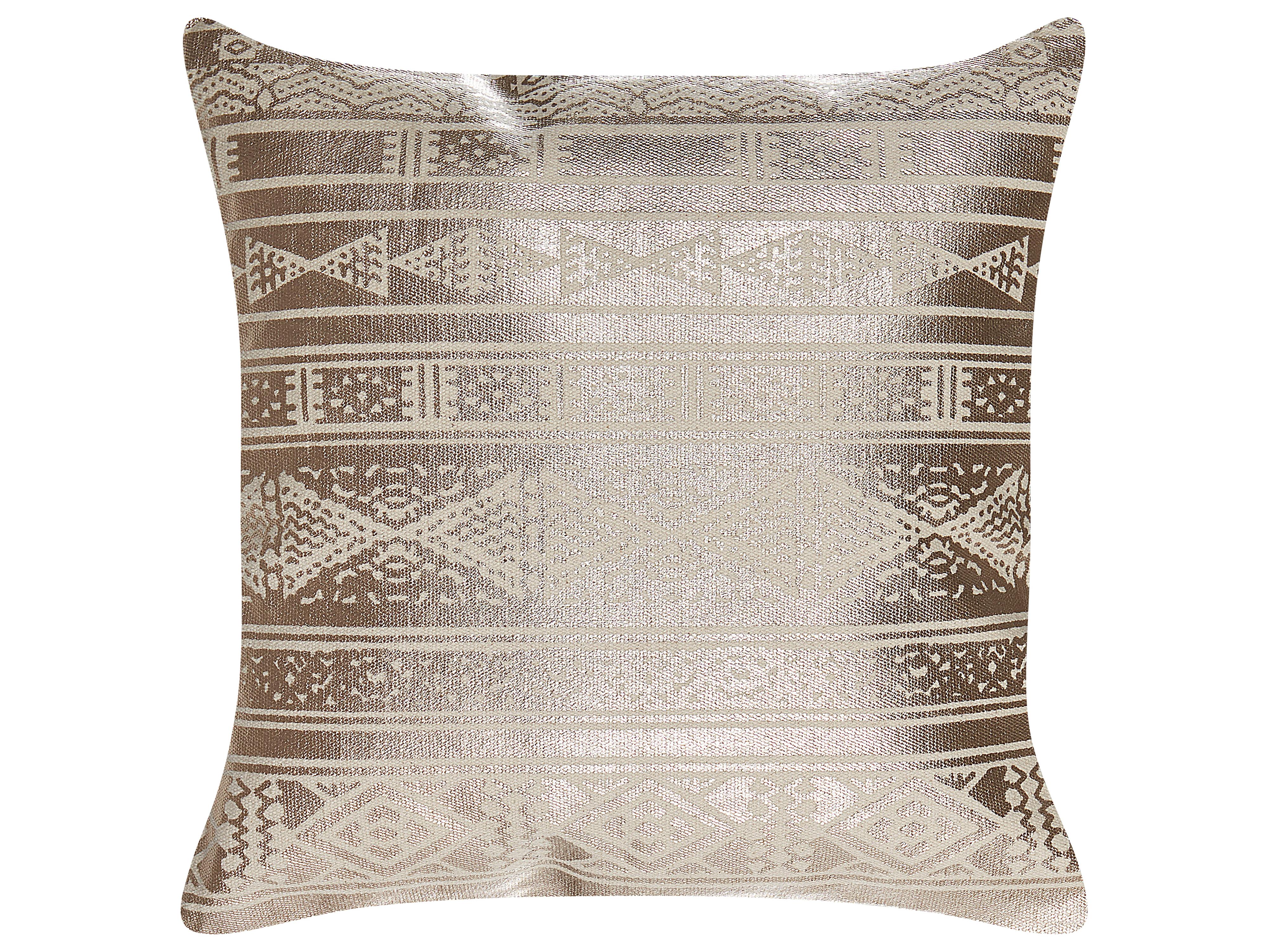 Sierkussen OUJDA Katoen 50 x 50 cm Roségoud geometrisch patroon