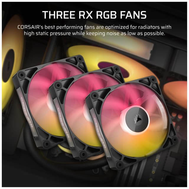 Corsair iCUE LINK TITAN 360mm RX RGB CPU-vandkøler (sort)