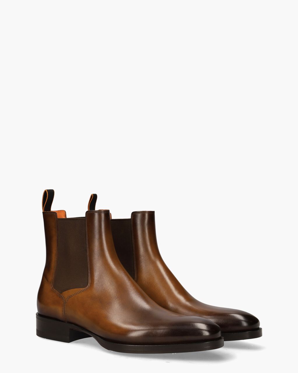 Santoni 16755 Bruin Heren Chelseaboots
