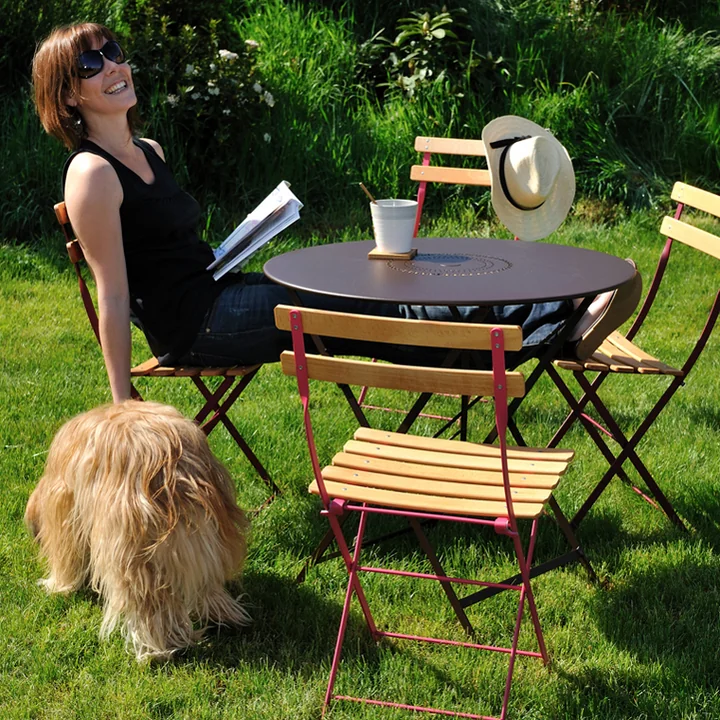 Fermob - Bistro Klappstuhl Naturel, rosmarin