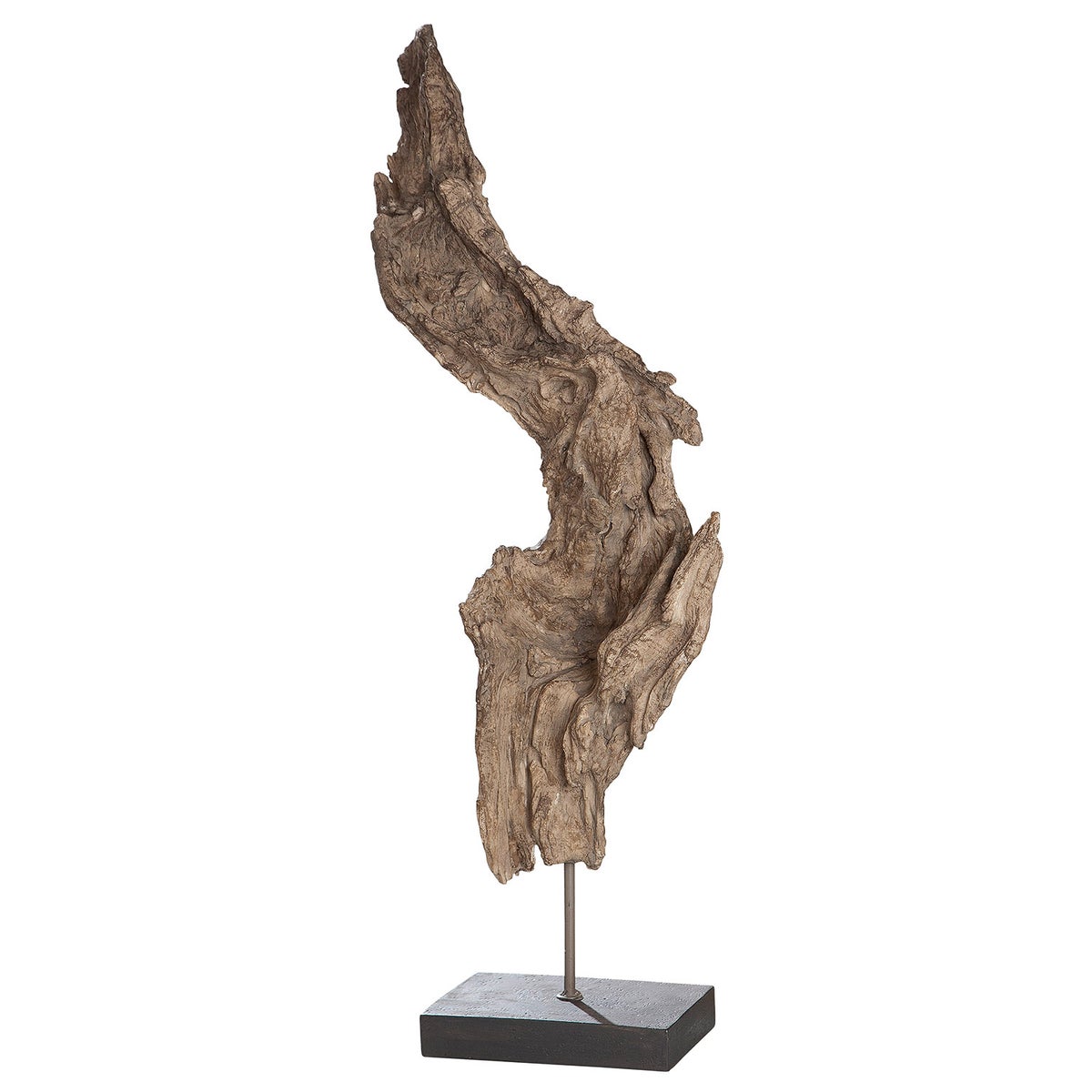 Sculptuur GILDE Decoratie Hoogte 66,5 cm Breedte 23 cm Bruin Hars