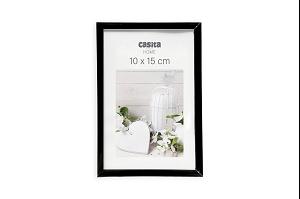 CADRE PHOTO PLASTIQUE VERRE NOIR 10X15CM