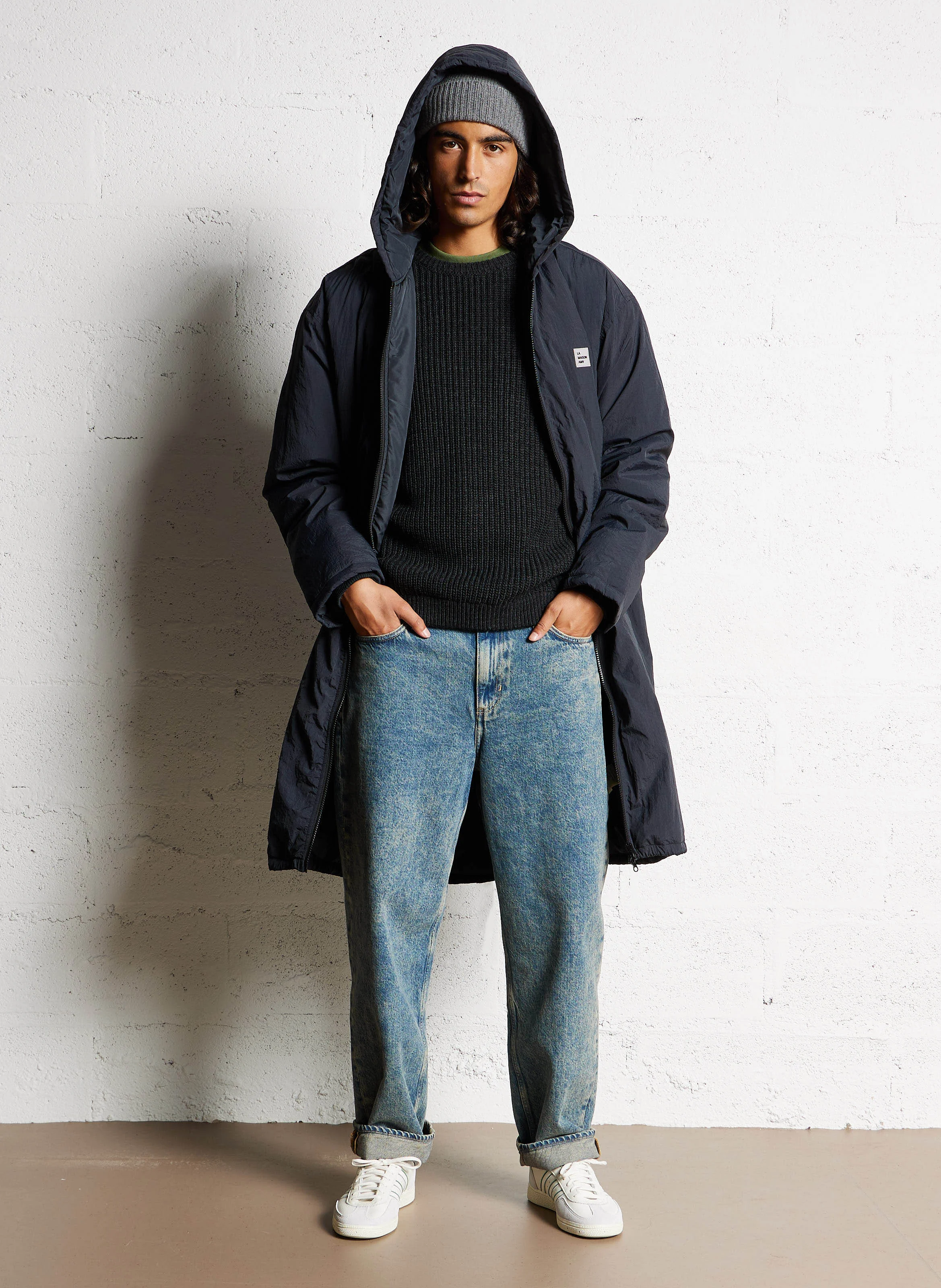 ZOTCITY - Parka col montant ample | Noir