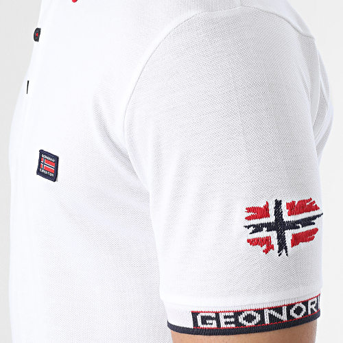 Polo Manches Courtes Blanc