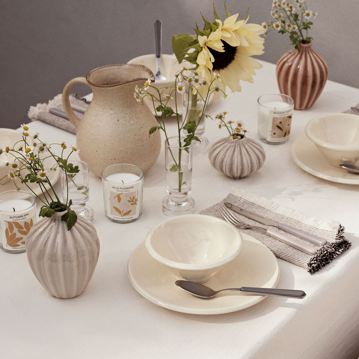 Broste Amalie Vase 3-pakning, brun