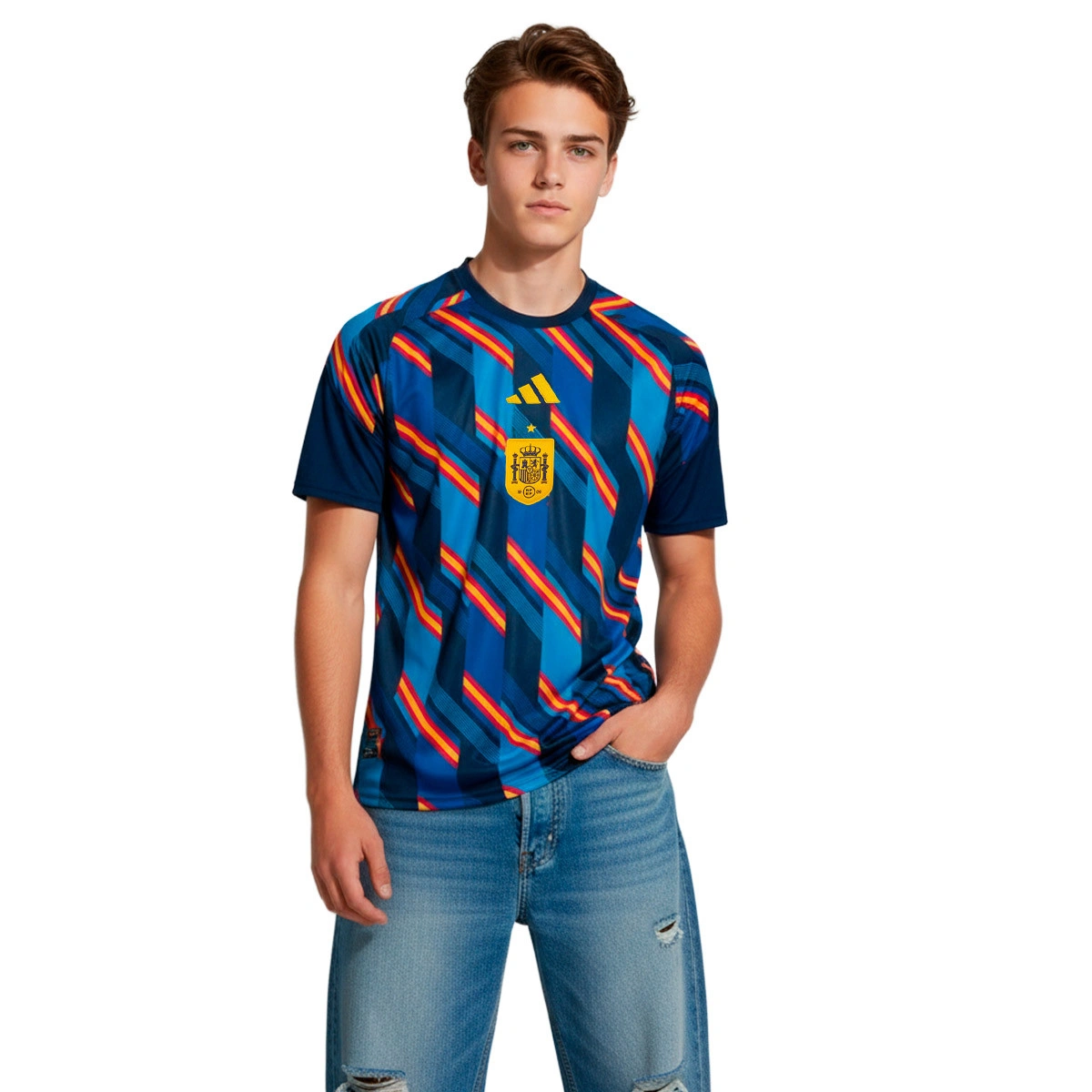 T-Shirt adidas Espanha Pre-Match Home Mundial 2026