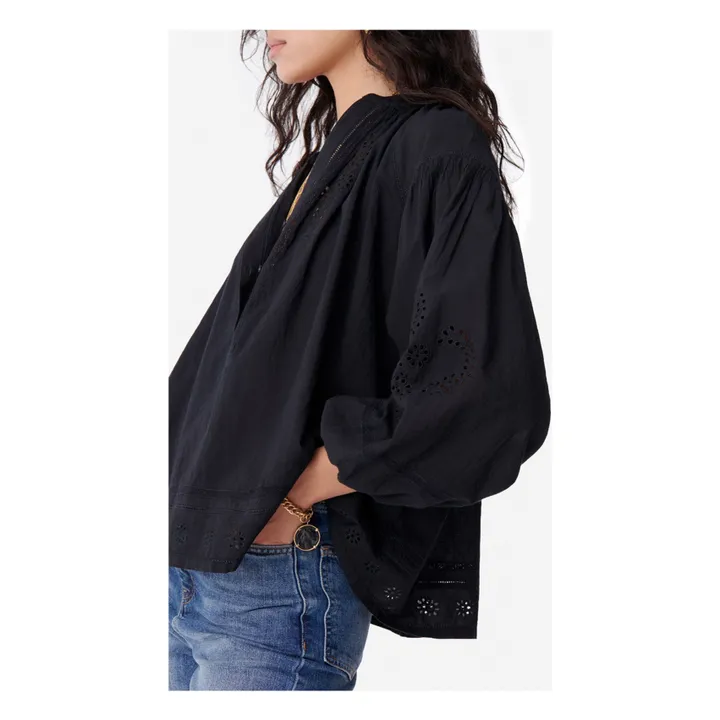 Vanessa Bruno Blouse Nipoa Brodée | Noir